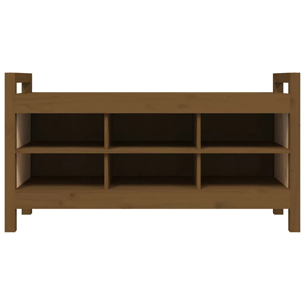 Panca da ingresso-Sgabello-Panca da Corridoio Ambra 110x40x60 cm in Legno Massello di Pino