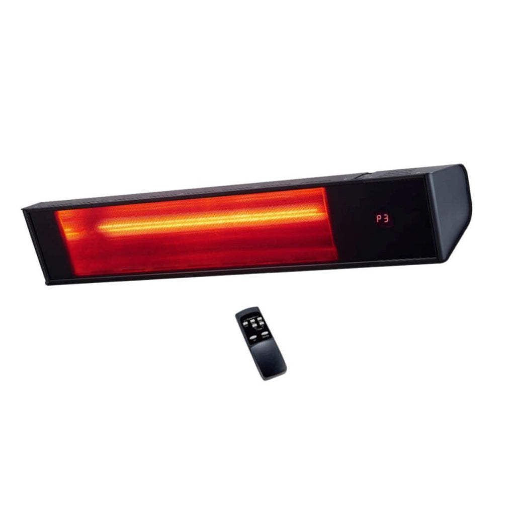 Sined Caldo Vetro Nero 2000 Wifi Riscaldatore Infrarossi Wifi Con Cristallo Da 2000w Nero Telecomando In Dotazione Che Gestisce i 3 Step Di Potenza