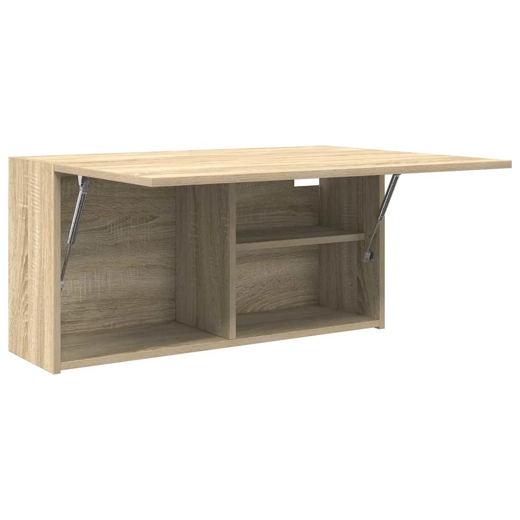 Mobile da Bagno a Parete Rovere Sonoma 80x25x40 cm Truciolato 860087