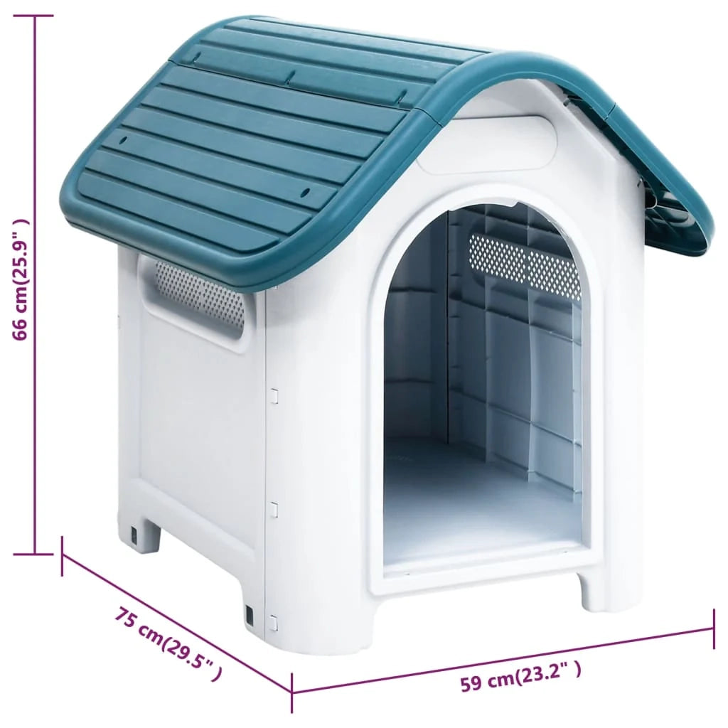 Cuccia per cani 59 x 75 x 66 cm Polipropilene Blu 02_0043447
