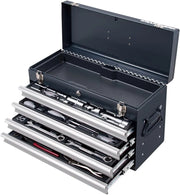 Caja de herramientas Basic-Line, 1/4" + 1/2", 100 pzas.