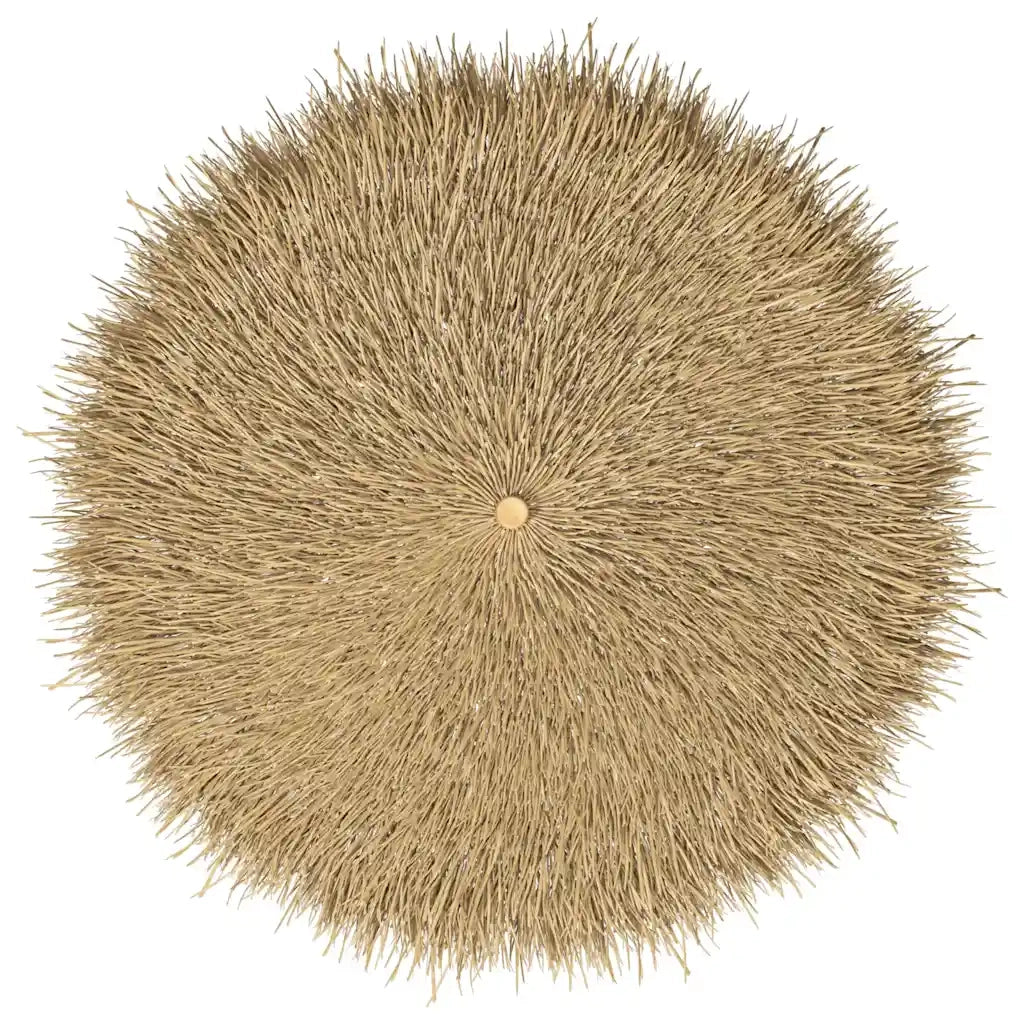 Ombrellone in Bambù 270 cm con Parasole in Foglie di Banano 41508