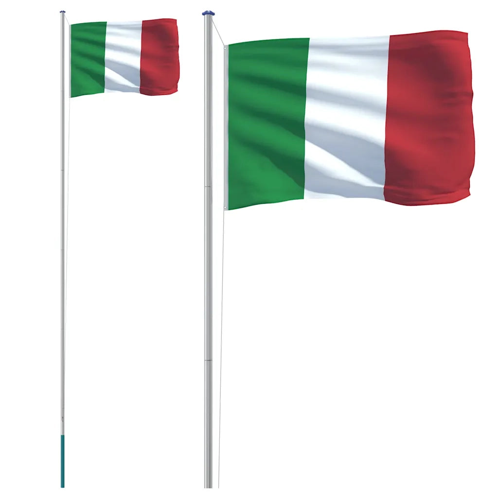 Asta e Bandiera Italia 6,08 m Alluminio CFW2553954