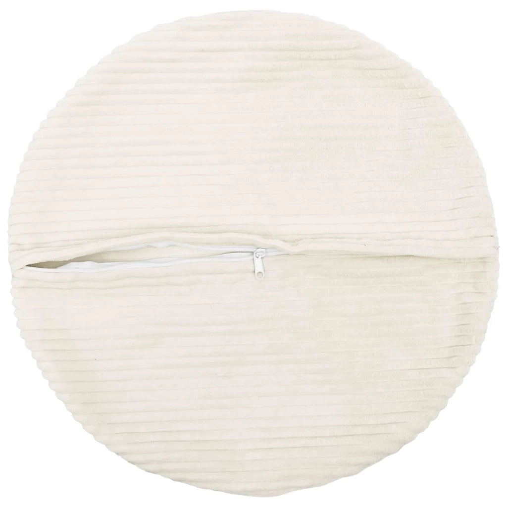 Federa 2 pcs HEERLEN Crema Ø 40 cm corduroy 922273
