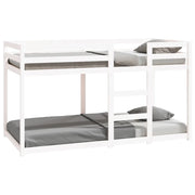Letto singolo | Letto per adulti | Letto a Castello senza Materasso Bianco 90x190cm Massello Pino