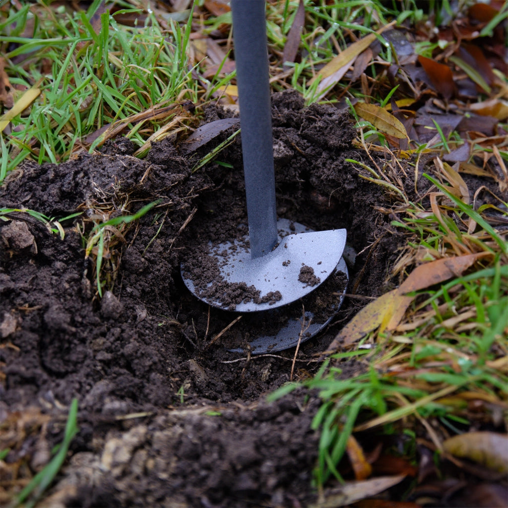Trivella manuale KADAX per terreno, trapano per terreno da 17 cm (170 mm), foro robusto