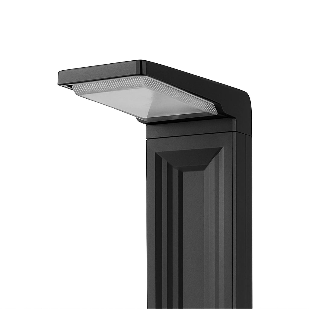 Lampioncino Lampione Paletto LED con Pannello Solare e picchetto da Giardino 6W CCT Luce calda, Luce fredda, Luce Naturale, IP65, 200 lumen