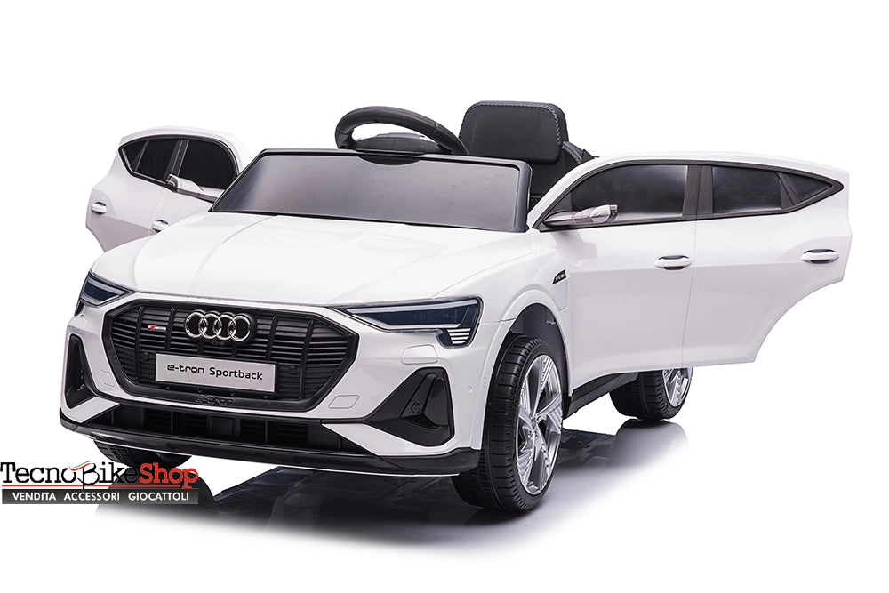 Auto Elettrica per Bambini Audi E-Tron 12v colore Bianco