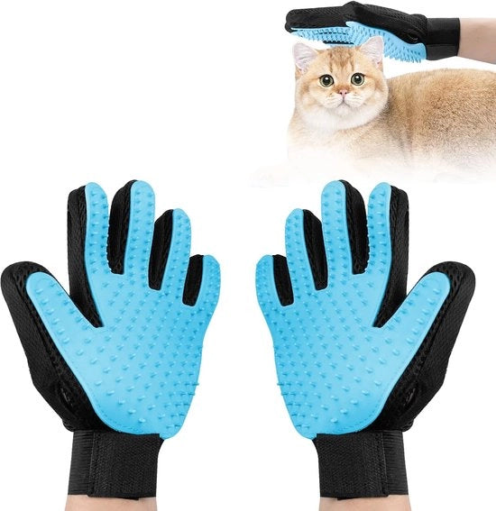 Manica per pelli - 1 coppia Manica per cura pelli - Manica per cura pelli in silicone con chiusura elastica con cerniera magnetica - Maniche per cani e gatti - Manica per gatti per pulizia, bagnatura