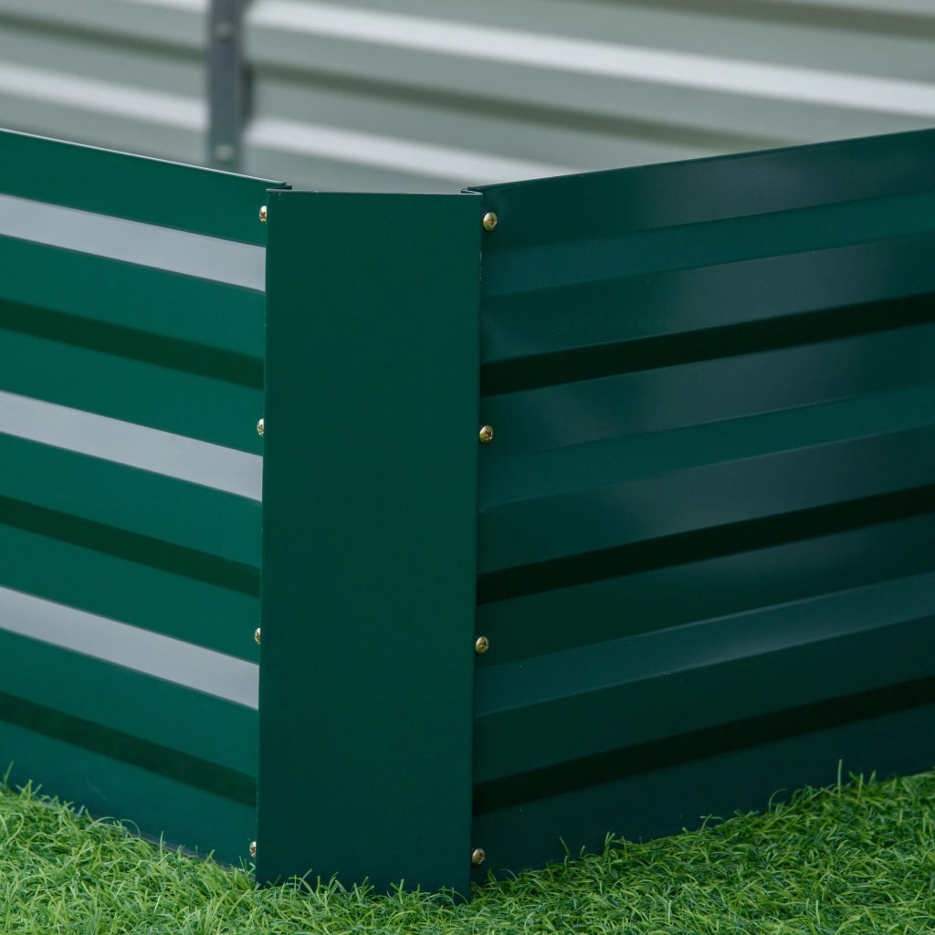Vaso da giardino rettangolare ¨C zephmum ¨C verde scuro 241x90x30 cm