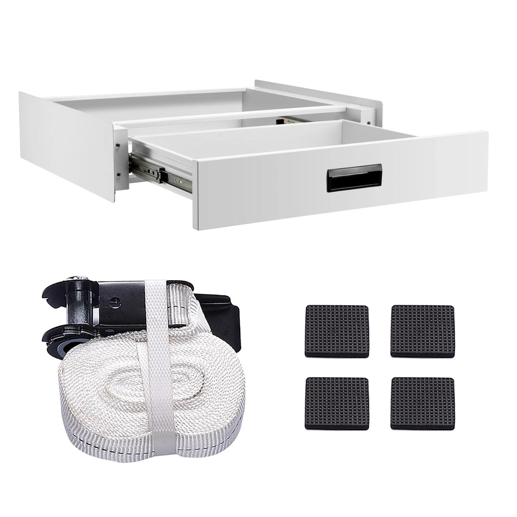 Kit sovrapposizione per lavasciuga standard cm 60 con cassetto bianco 03_0006460