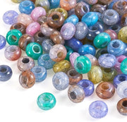 Acquario Plus - Borchia in acrilico 14 mm con foro grande - 100 pezzi per creare bracciali e collane