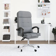 Sedia da Ufficio Massaggio Reclinabile Grigio chiaro in Tessuto cod mxl 20427