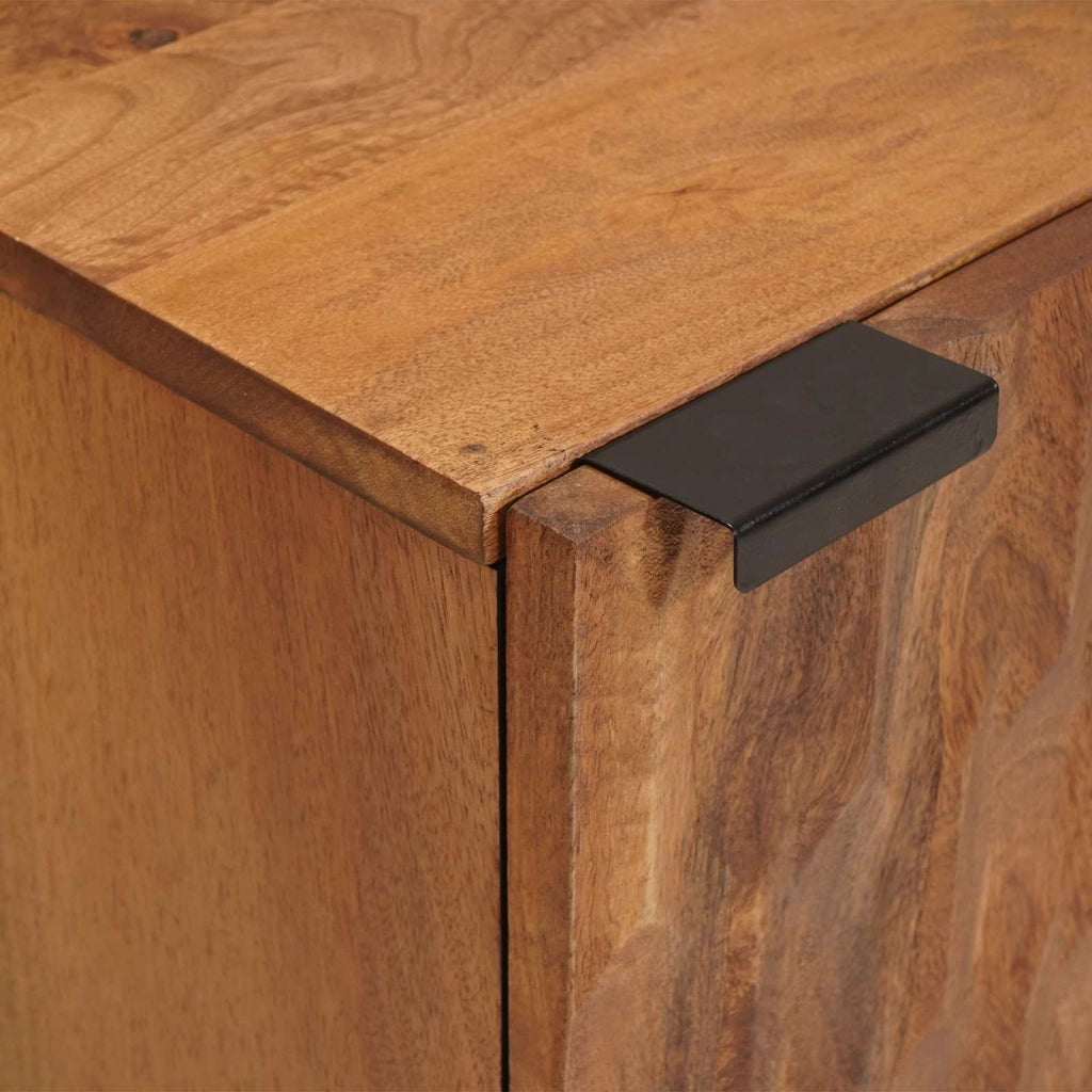 Mobiletto da bagno compatto rettangolare con pratico ripiano portaoggetti 38 x 33 x 58 cm legno marrone 02_0057780