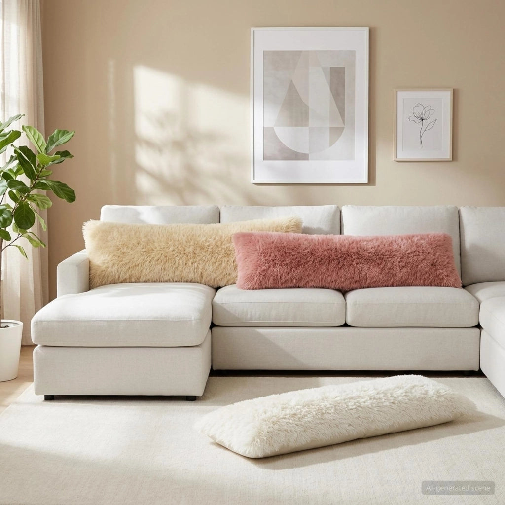 Federa 2 pcs HEERLEN Rosa 40 x 145 cm Fleece PV 909032