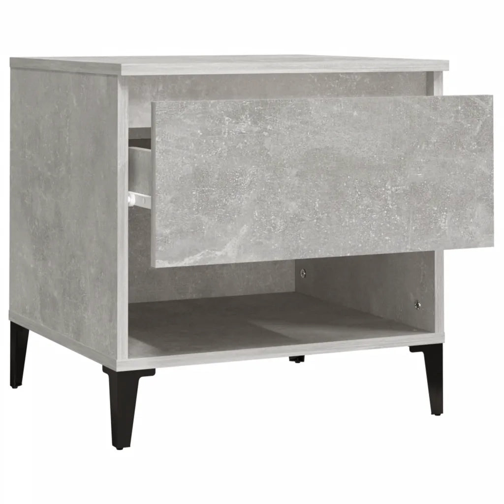 Tavolini 2pz Grigio Cemento 50x46x50 cm in Legno Multistrato 819557
