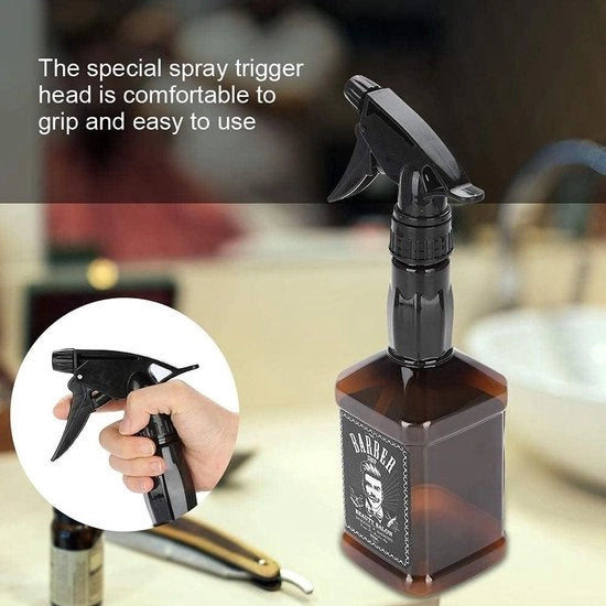 Spazzola per capelli 650ml - spazzola con spazzola - bagnatura - set di pettinatura - salone - marrone