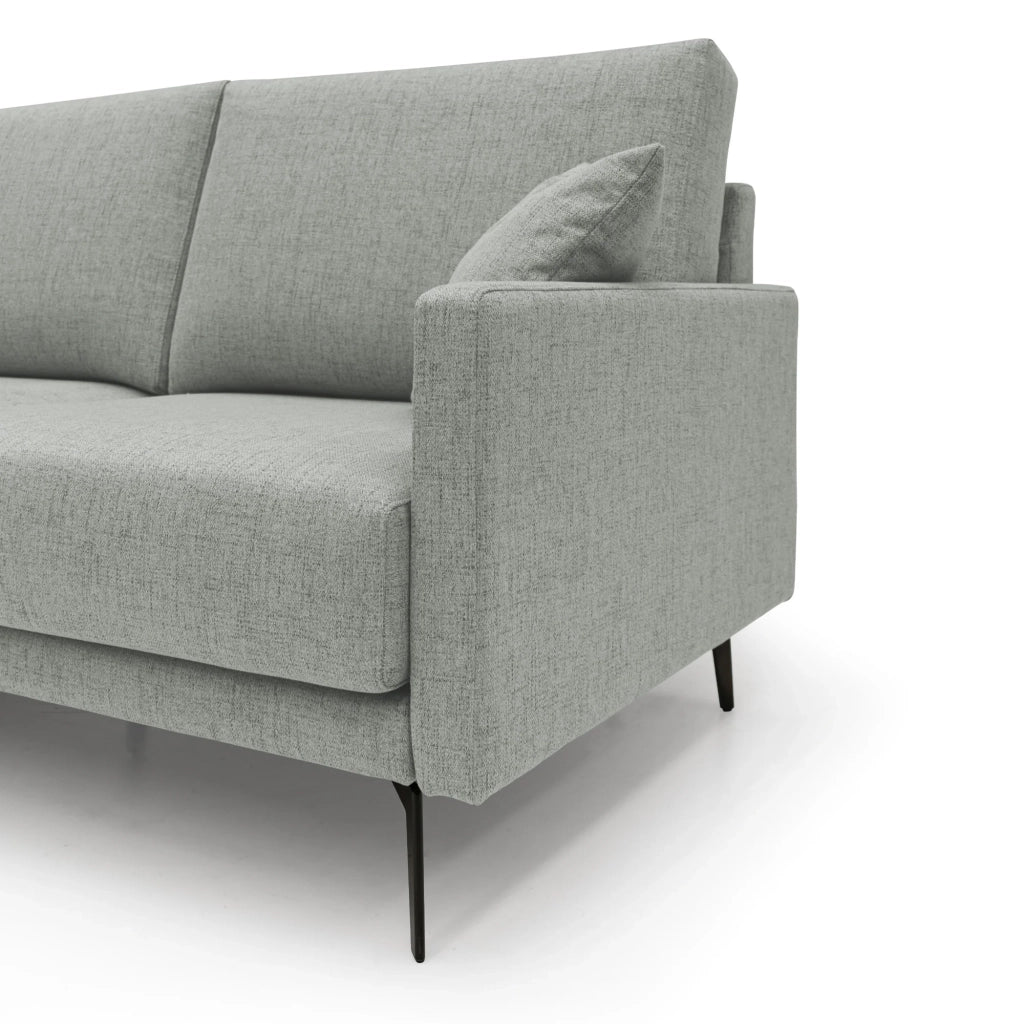 Saturno Divano moderno in tessuto morbido impermeabile T03 160 cm grigio chiaro