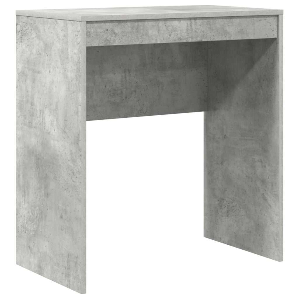 Scrivania | Tavolo da Ufficio con cassetto con lo scaffale 2 pz Grigio cemento