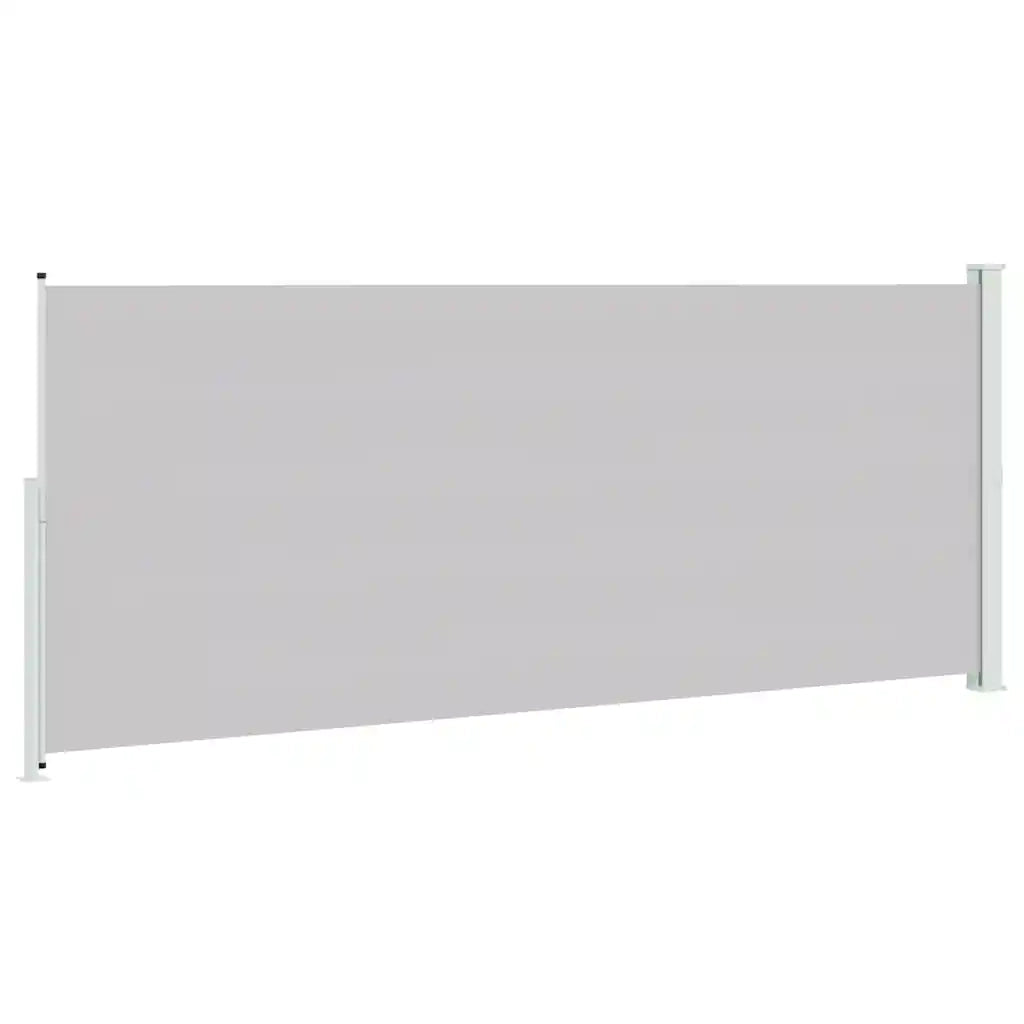 Tenda Laterale Retrattile per Patio 200x514 cm Grigia 313419