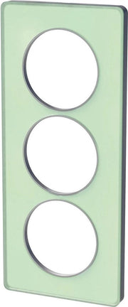 Pannello trasparente in vetro con bordo in alluminio da 57 mm verticale - S530816S