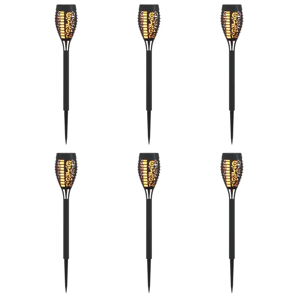 Luci solari da esterno con picchetto 6 pcs Bianco caldo 47,5 cm 42042721