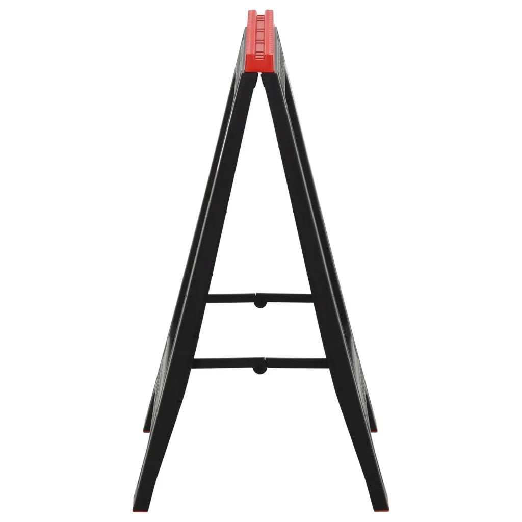 Cavalletti da Lavoro 2 pz Nero e Rosso in Polipropilene 350 kg CFW1599367