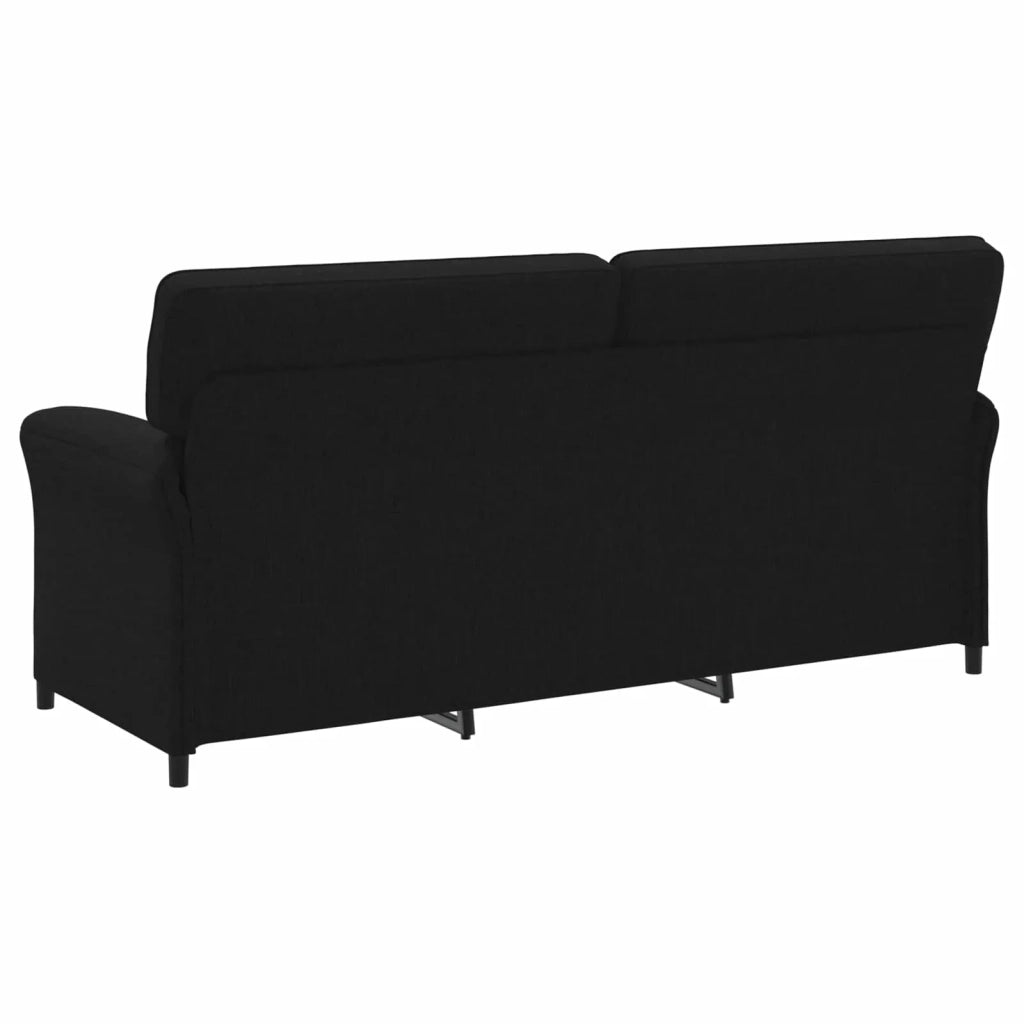 Divano 3-Persone Nero 198 x 83 x 95 cm Tessuto 42033913