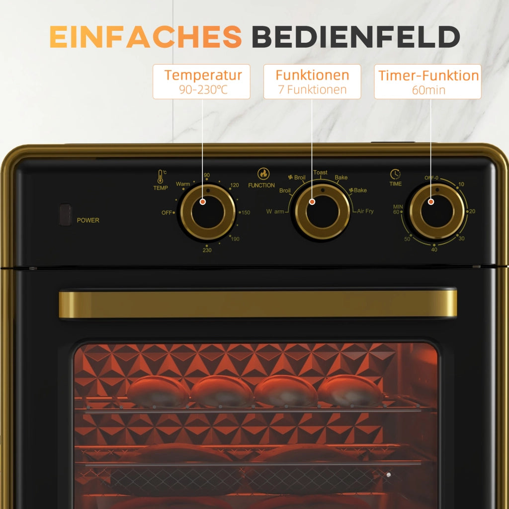 Forno a microonde 20 litri ¨C zephmum ¨C nero+oro