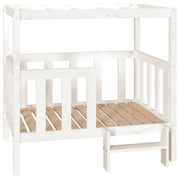 Cuccia per cani comoda cuccia da divano 105,5 x 83,5 x 100 cm legno di pino massiccio bianco 02_0042645