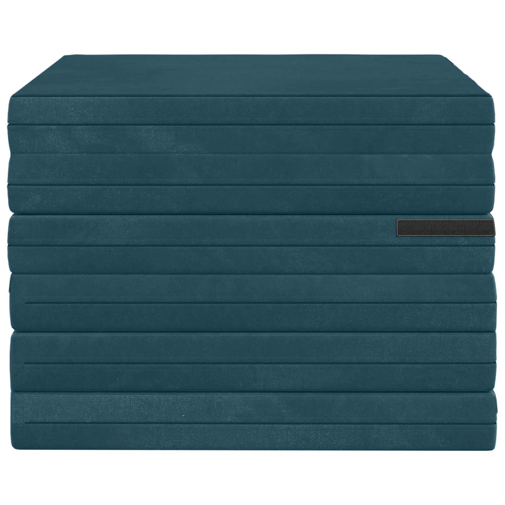 Divano Letto Pieghevole 140 x 67 x 45 cm Blu