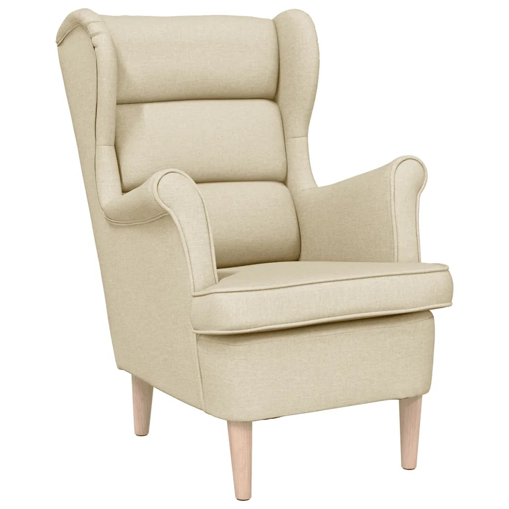 Poltrona | Sedia Relax Crema 74x84x100 cm in Tessuto