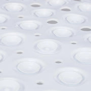 Tappeto antiscivolo per bagno extra grande - Massaggiatore per capelli - 100x40 cm - Bianco Tappeto Antiscivolo