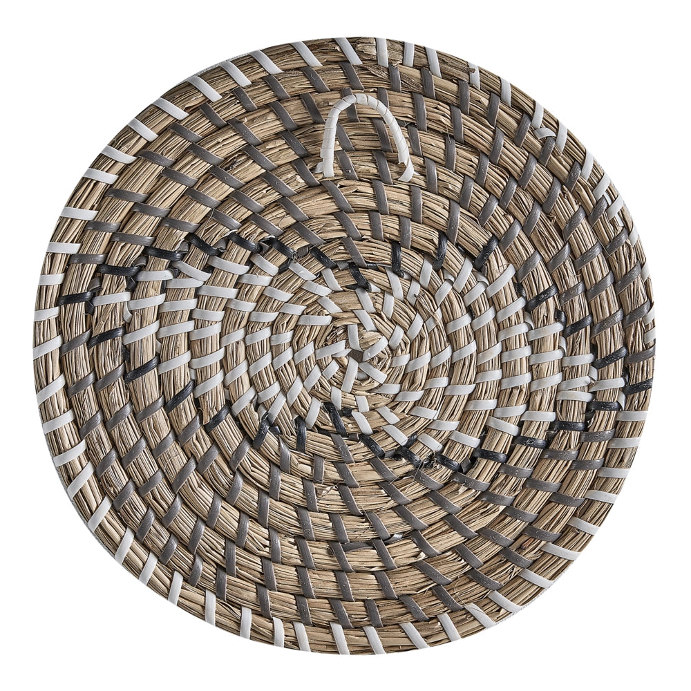 Set di 4 decorazioni da parete in alghe naturali in alghe marine fatte a mano in stile africano