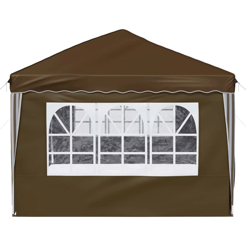 Tenda per feste a pop-up-Gazebo 575 x 288 x 245 cm Tortora