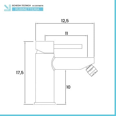 Set miscelatori lavabo e bidet acciaio spazzolato e piletta click-clack  York