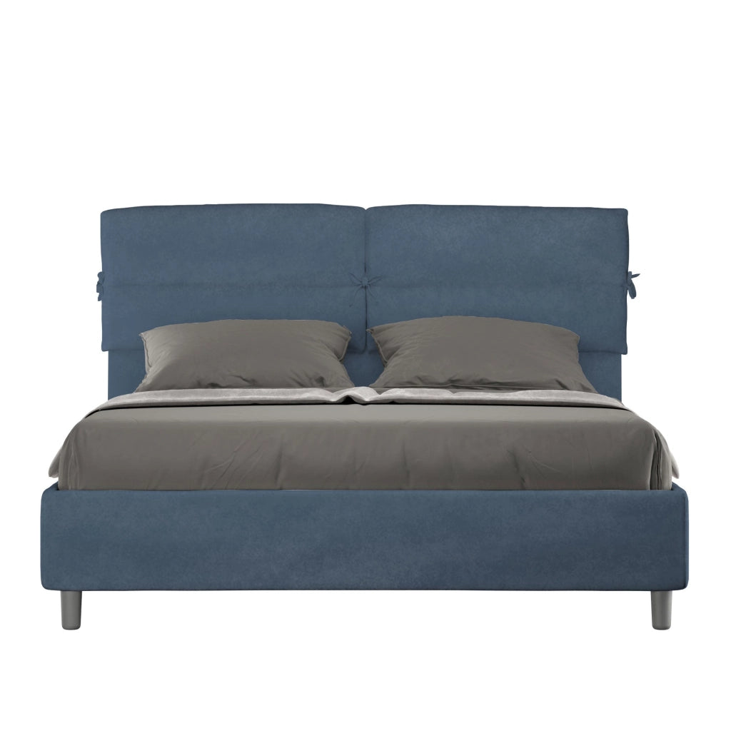 Letto Matrimoniale 160x200 cm Senza Rete Nandy Blu