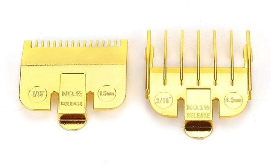 Accessori per tagliatore professionale - Opzetkam universale - Ghiottoni in oro - Per tagliare i capelli - Adatto per parrucchieri - Kamme per trimmer
