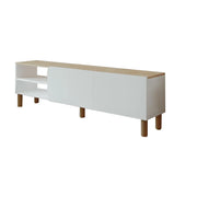 Porta TV in legno "River" - 150 x 31 x 48 cm - Bianco