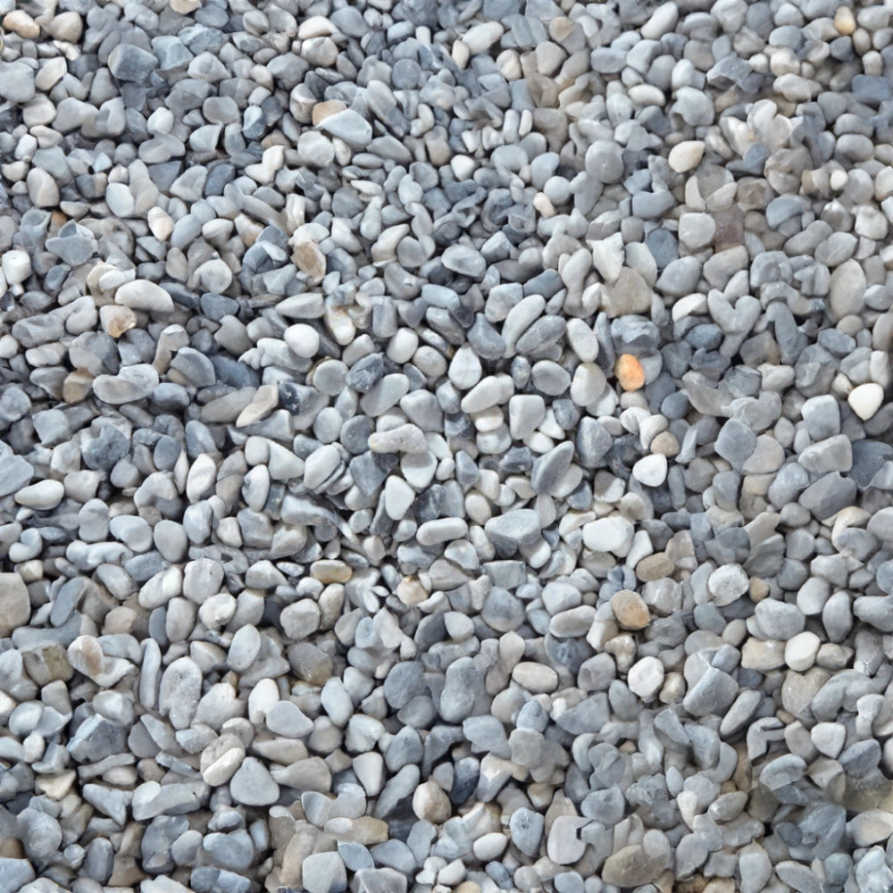 Pavimento drenante fai da te ciottoli in marmo e resina grigio bardiglio 15,750 kg
