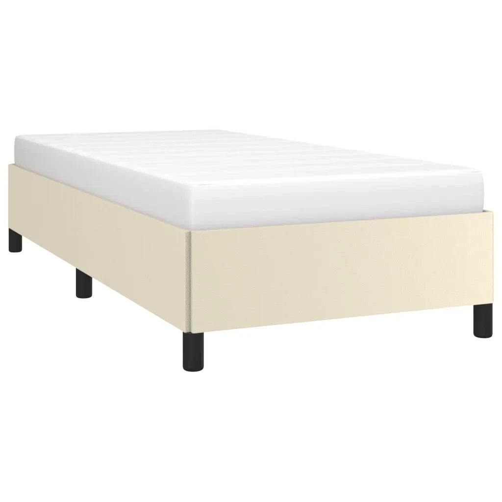 Giroletto-Struttura Letto Crema 90x190 cm in Similpelle 592830