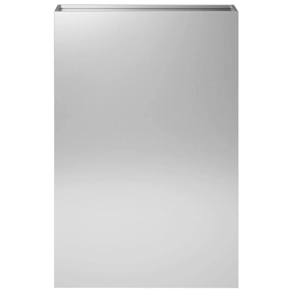 Vaso da giardino Argento 50 x 20 x 75 cm Acciaio zincato 8005466