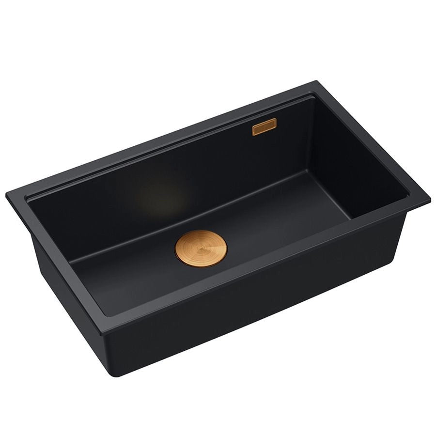 Lavello In Granito Logan 110 Black Tappo nero