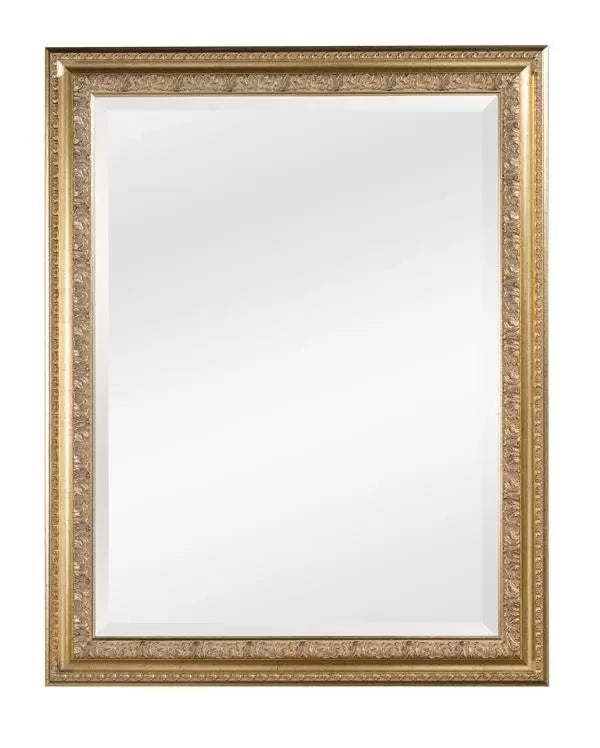 Specchiera in foglia oro rettangolare misure: 74 x 94 x 4