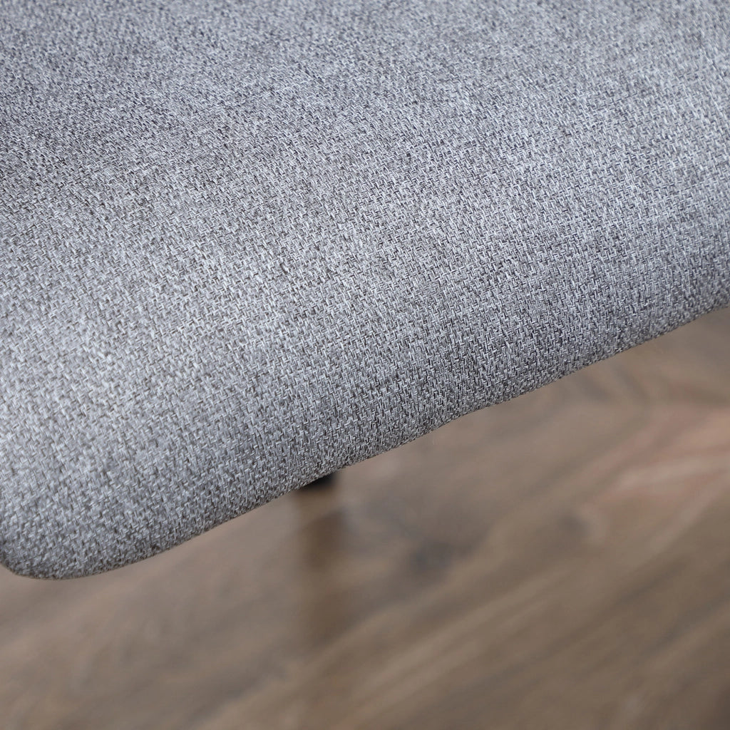 EASYCOMFORT  Set da 2 Sedie Imbottite Moderne in Tessuto con Braccioli e Gambe in Acciaio, 54x54x84cm, Grigio