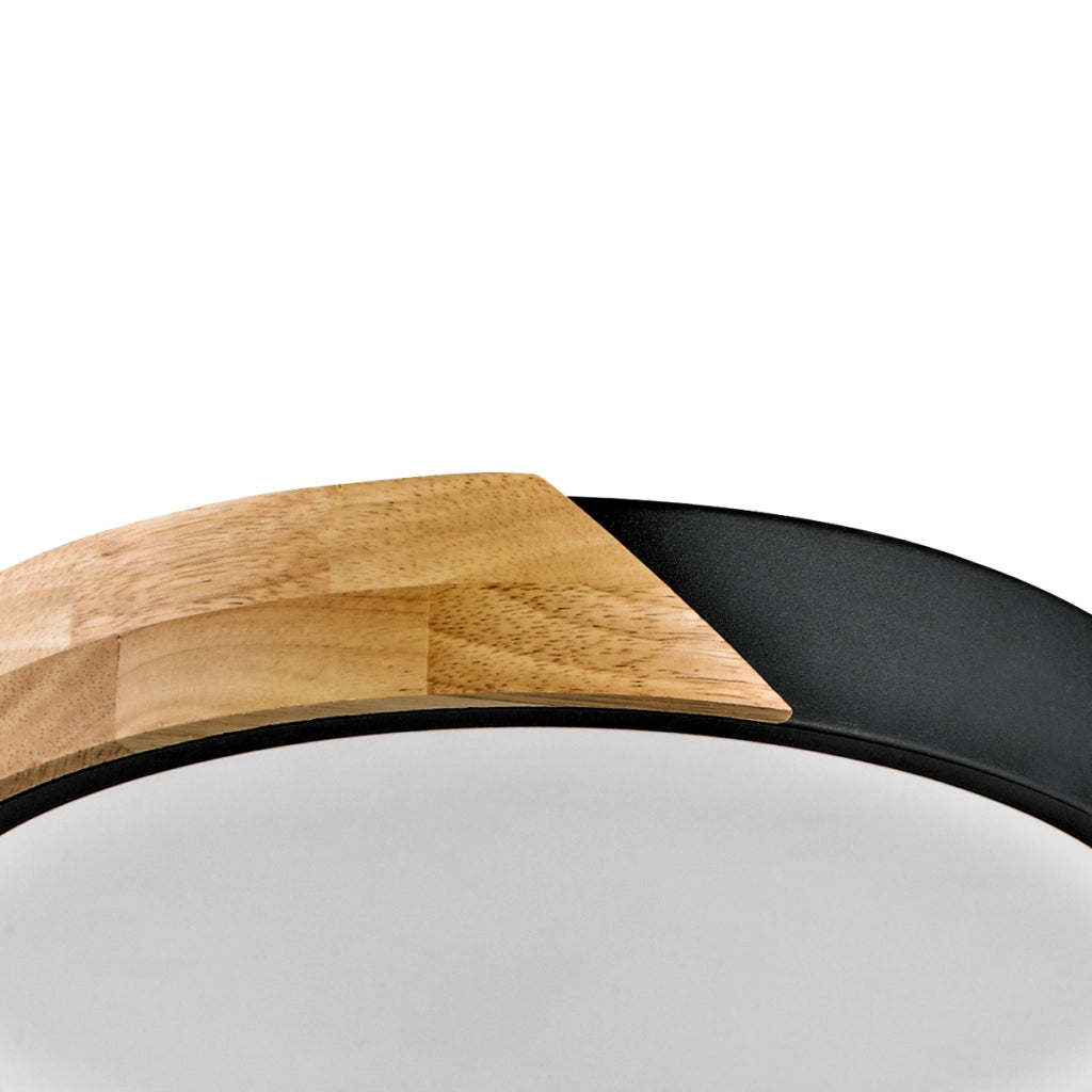 Plafoniera tonda Italux Nastro 32cm legno LED 24W 3000K