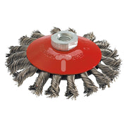 1pz spazzola circolare conica ã¸ mm  100 foro m 14 cod:ferx.5028360nlm