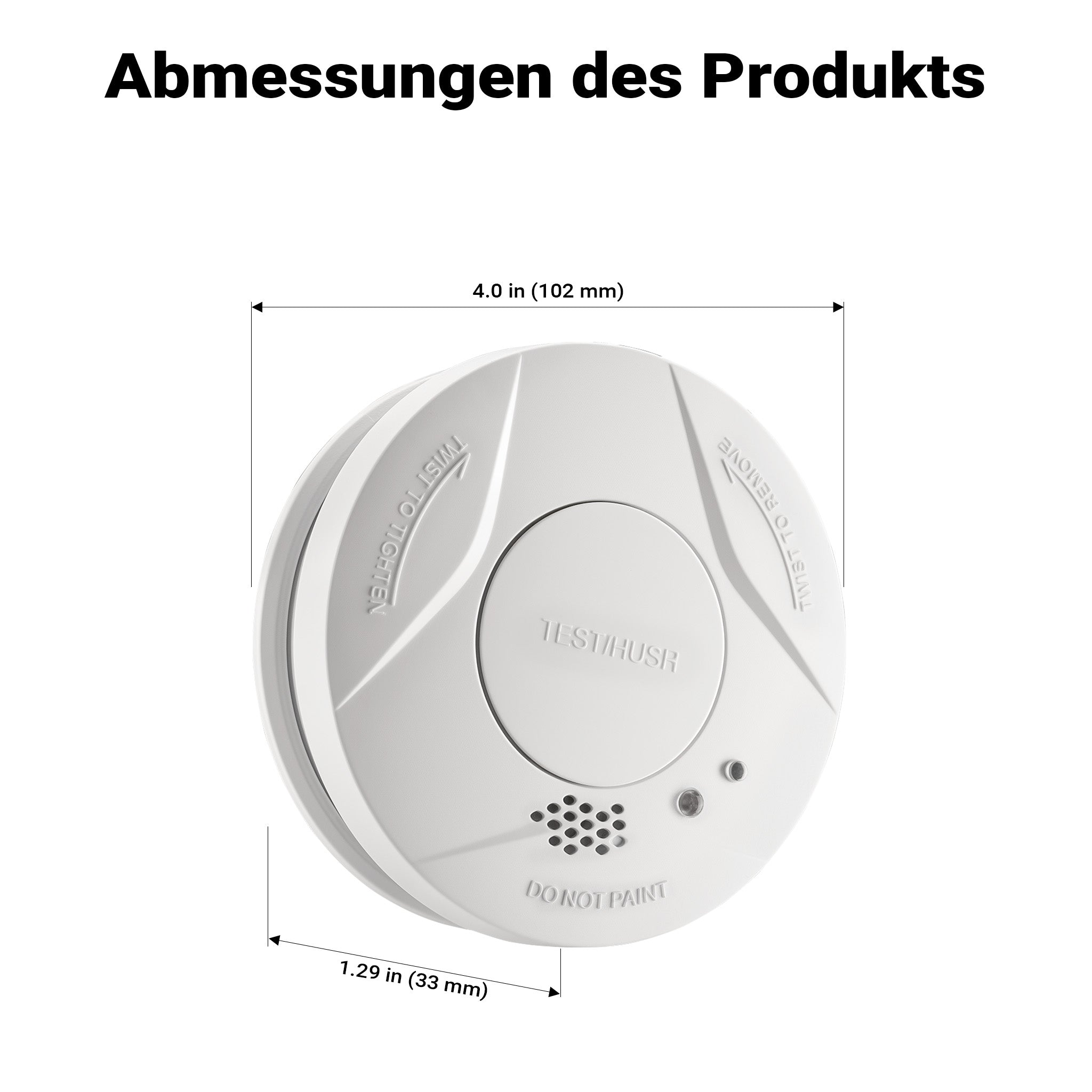 Set 40x Rilevatore di fumo con batteria fissa da 3 V, 10 anni senza manutenzione, allarme antincendio con funzione HUSH, sensore antifumo fotoelettrico affidabile con potenza sonora di 85 dB