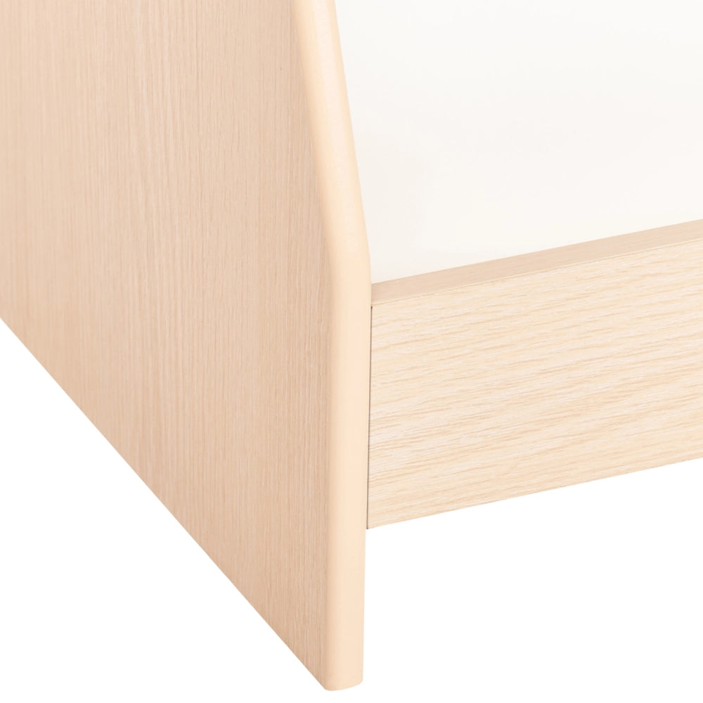 Scaffale per bambini con 4 ripiani in MDF in legno chiaro cameretta espositore per libri