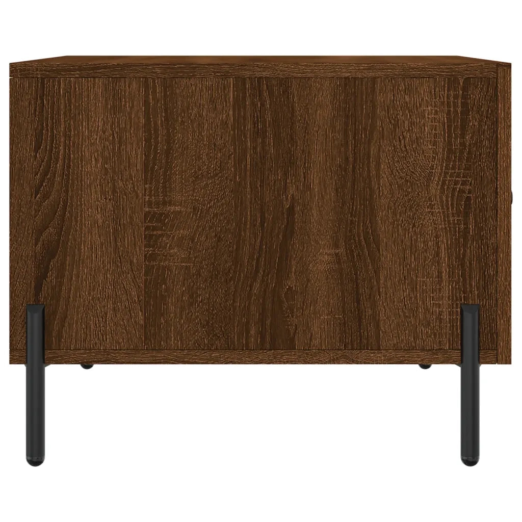 2 pz Tavolini salotto | Tavolino da caff¨¨ | Tavolino da Soggiorno Rovere Marrone 50x50x40 Legno Multistrato